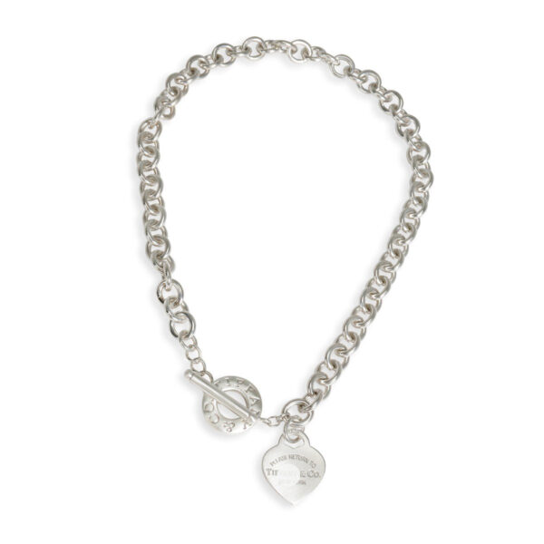 Toxse Heart Tag Toggle Necklace