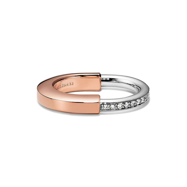 Toxse Lock Diamond Rose Gold Ring