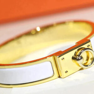 H RING LOCK BRACELET 12MM WHITE