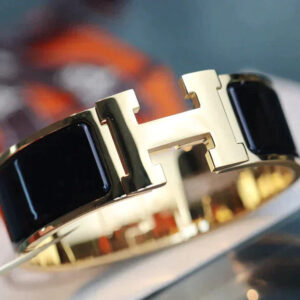 H BRACELET 18MM GOLD