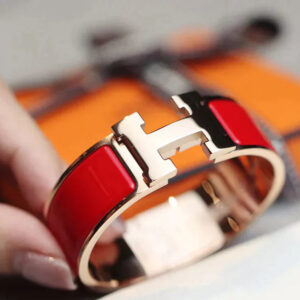 H BRACELET 18MM PINK GOLD