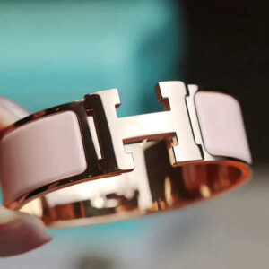 H BRACELET 18MM PINK GOLD