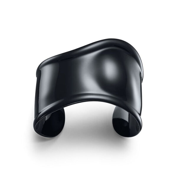 Toxse Elsa Peretti Small Bone Cuff Black Bracelet