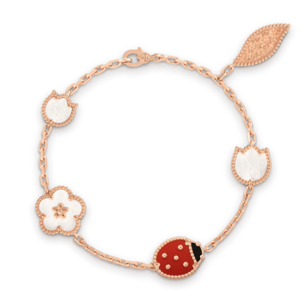 Toxse Lucky Spring Rose Gold Bracelet 5 Motifs